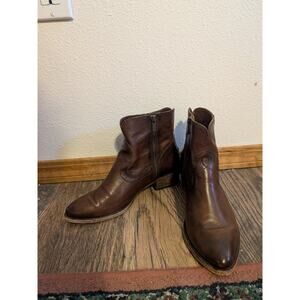 Frye Dark Brown Leather Booties